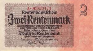 2 Rentenmark 1937